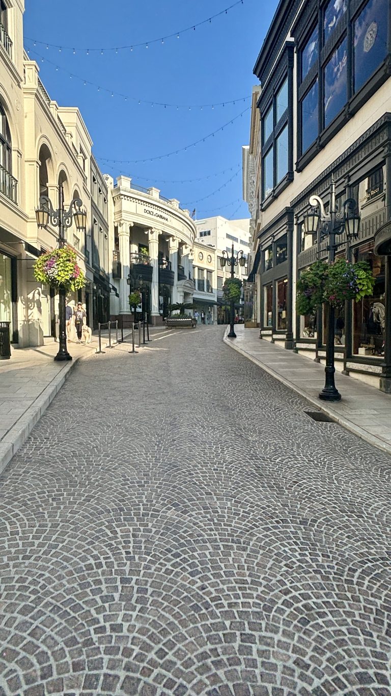 Via Rodeo in Beverly Hills (September 2024 neighborhood view; does not show Elm View Residences)