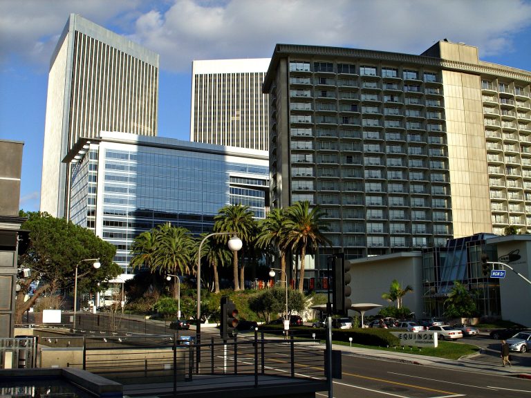 Century City towers, the skyline Ten Thousand belongs to (general neighborhood view, not a photo of the building itself)