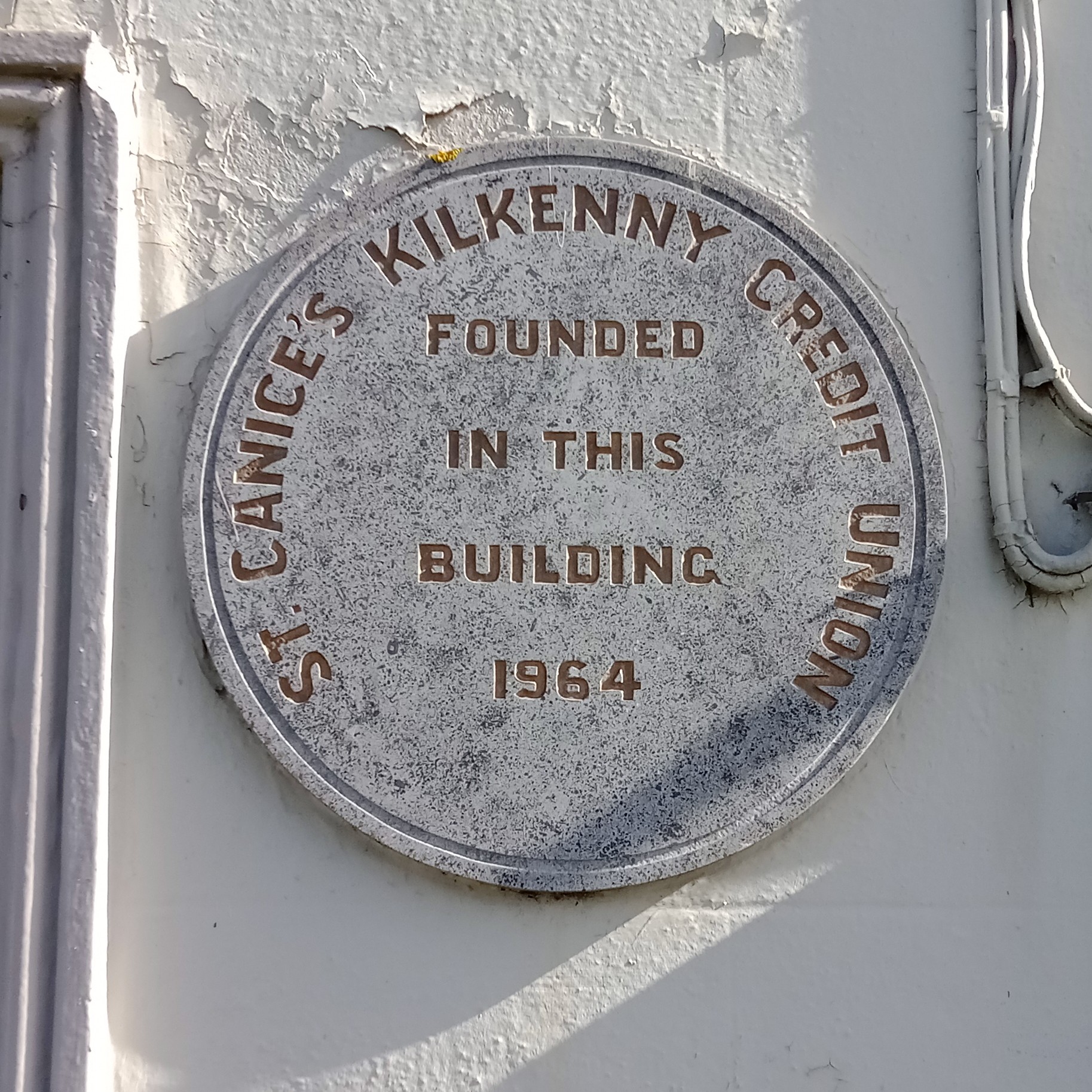 Credit union plaque