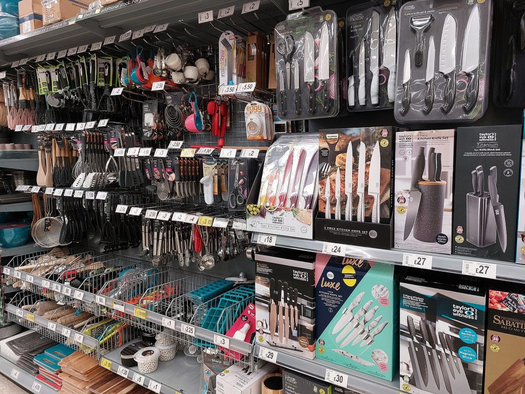 Retail kitchen items